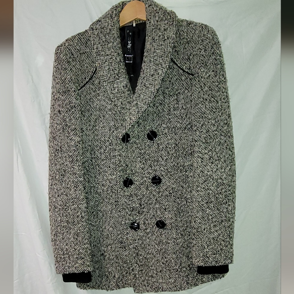 Soia and Kyo Wool Boucle Peacoat